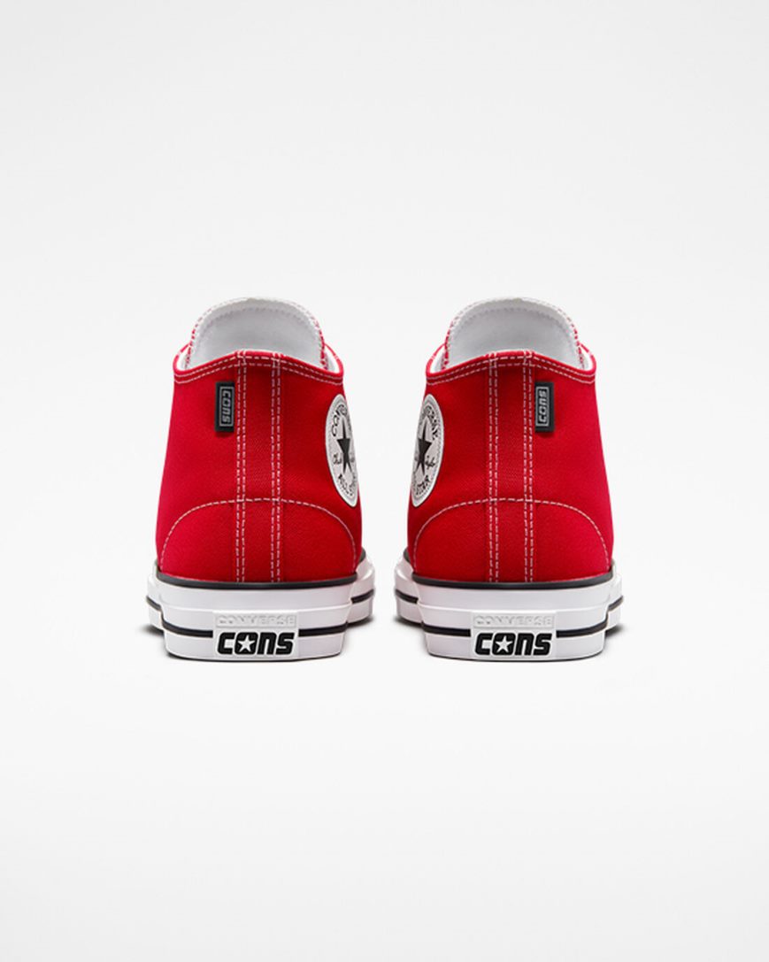 Zapatillas Skate Converse CONS Chuck Taylor All Star Pro Mujer Rojas Blancas Negras | PE 047W82